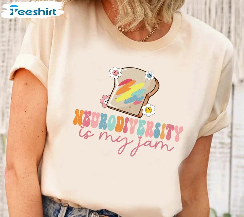 Neurodiversity Is My Jam Shirt, Autism Awareness Unisex T-shirt Short Sleeve