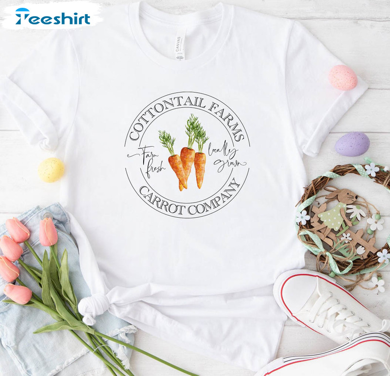 Cottontail Farms Shirt, Easter Bunny Unisex T-shirt Long Sleeve