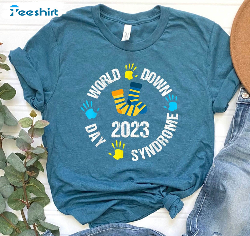 World Down Syndrome Day 2023 Shirt, Vintage Unisex T-shirt Long Sleeve