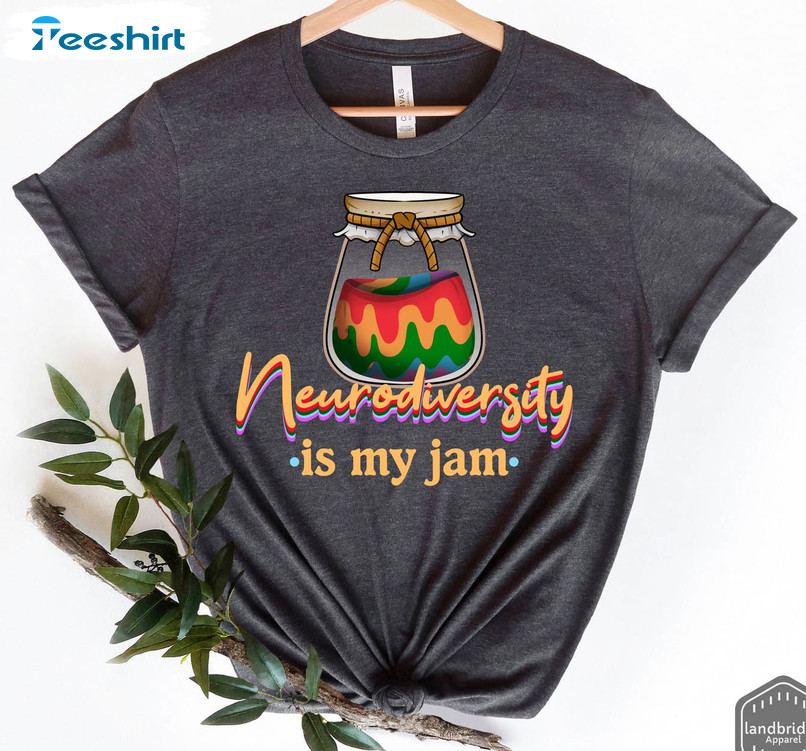 Neurodiversity Is My Jam Shirt, Autism Awareness Long Sleeve Unisex Hoodie