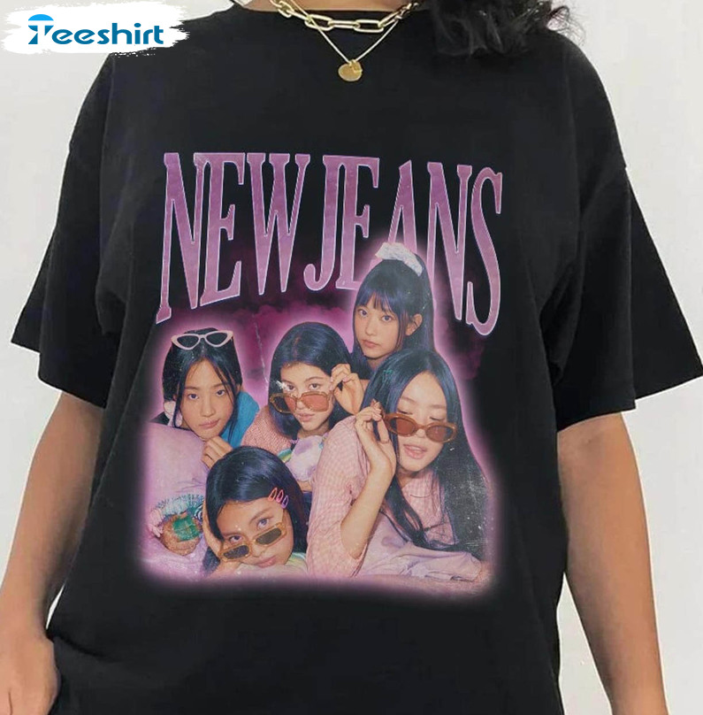 Newjeans Band Girl Kpop Shirt, Music Singer Long Sleeve Tee Tops