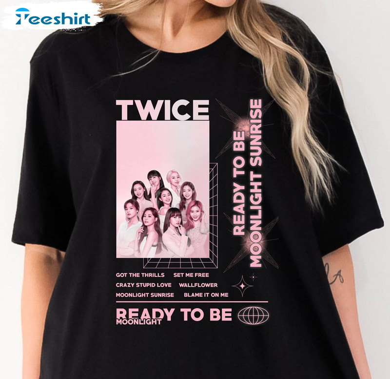 Twice Ready To Be Shirt Shirt, Twice Jihyo Nayeon Tee Tops Short Sleeve