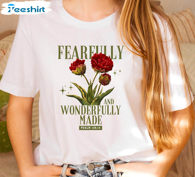 Fearfully And Wonderfully Vintage Shirt, Mothers Day Unisex T-shirt Unisex Hoodie