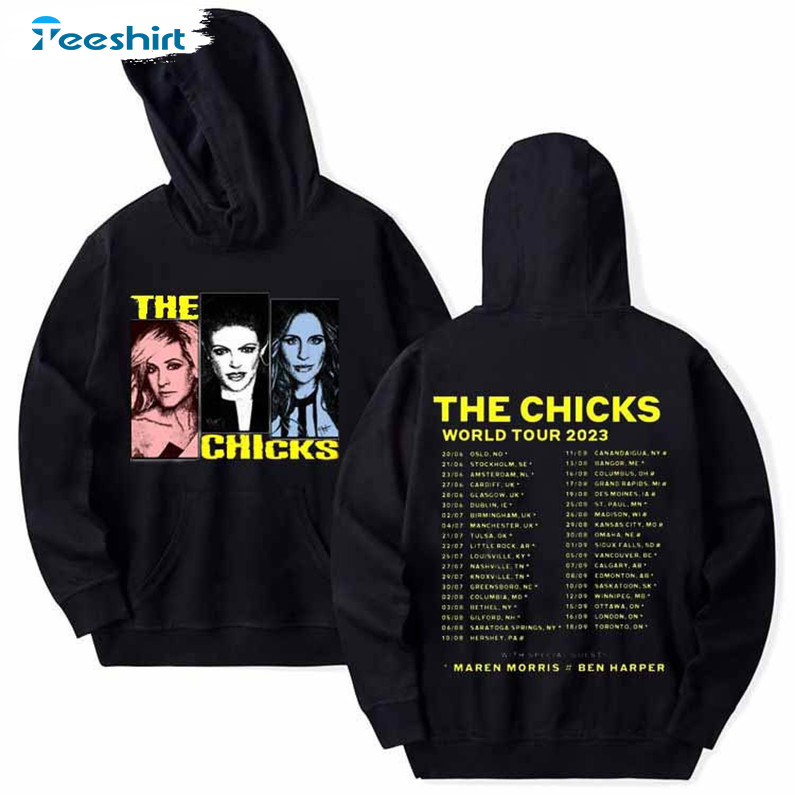 The Chicks Band World Tour 2023 Shirt, The Chicks Country Music Long Sleeve Unisex T-shirt