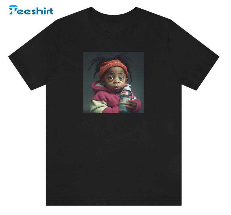 Rapper Lil Wayne As Baby Shirt, Hip Hop Music Short Sleeve T-shirt