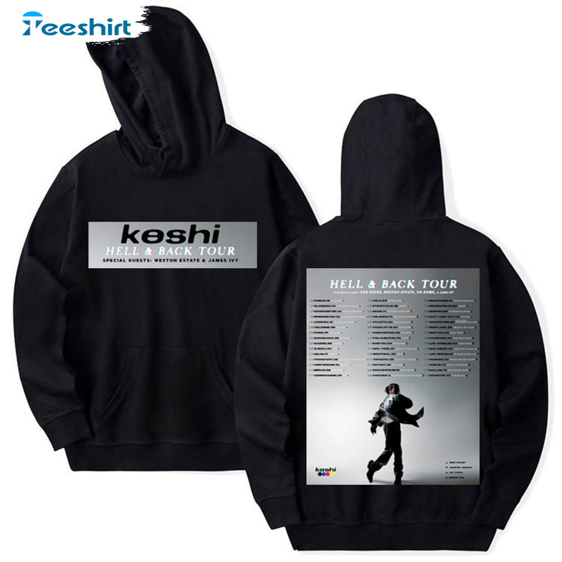 Keshi World Tour 2023 Vintage Shirt, Keshi Hell And Back Tour 2023 Unisex T-shirt Long Sleeve