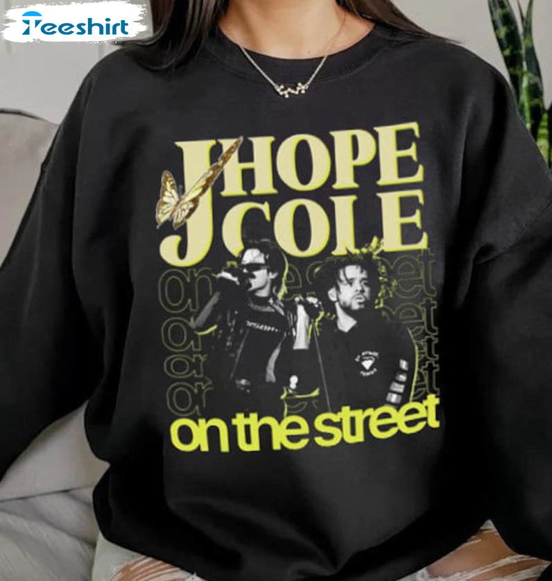 On The Street By Jhope Shirt, Bts Band Long Sleeve Sweatshirt