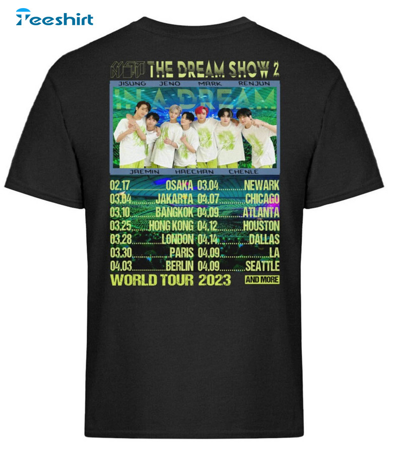 Nct Dream Show 2 World Tour Shirt, Trendy In A Dream Tee Tops Long Sleeve