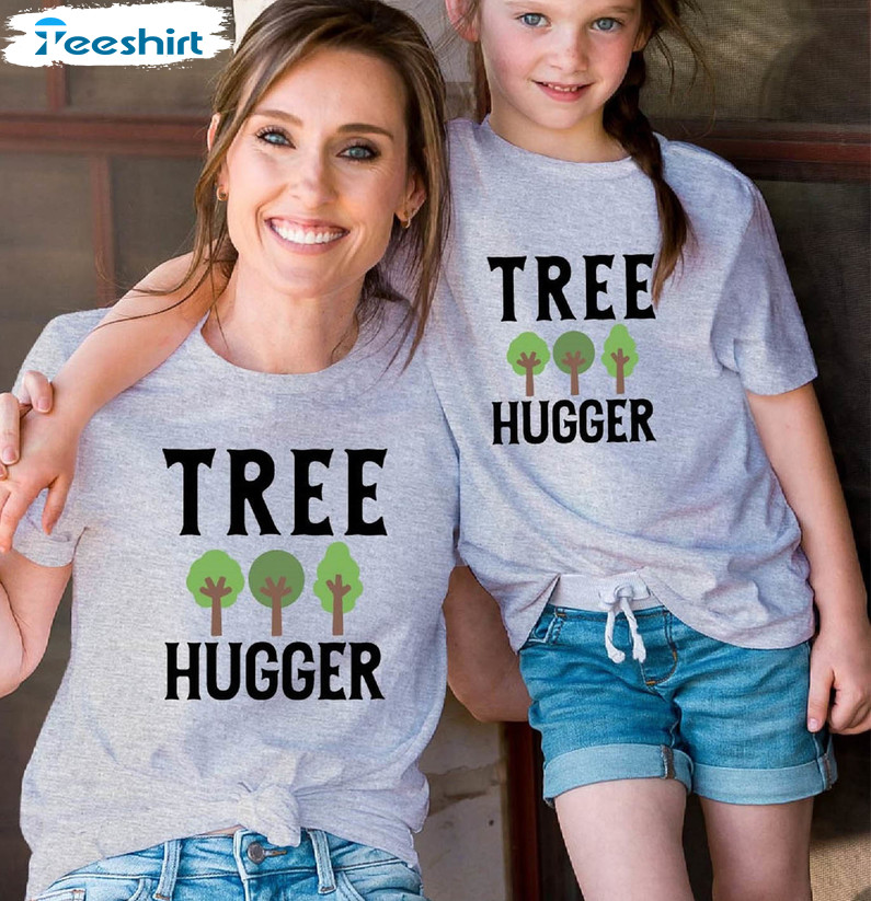 Tree Hugger Cute Shirt, Vintage Environmentalist Tee Tops Long Sleeve