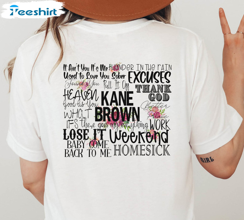 Kane Brown Country Music Shirt, Drunk Or Dreaming Tour 2023 Long Sleeve Sweatshirt
