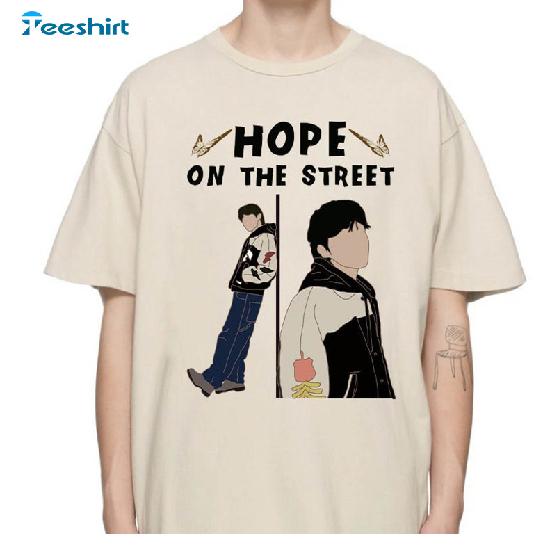 Hope On The Street Shirt, Hip Hop Unisex Hoodie Long Sleeve