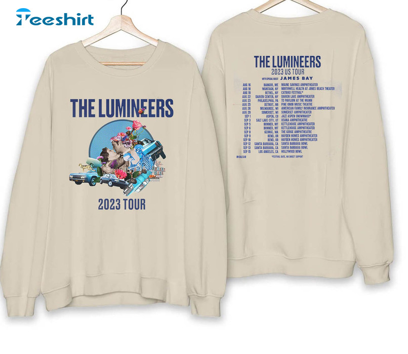 The Lumineers Sweatshirt 2023 Us Tour Unisex Hoodie Long Sleeve