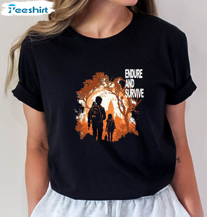 The Last Of Us Trendy Shirt, Zombie Gamer Unisex T-shirt Short Sleeve