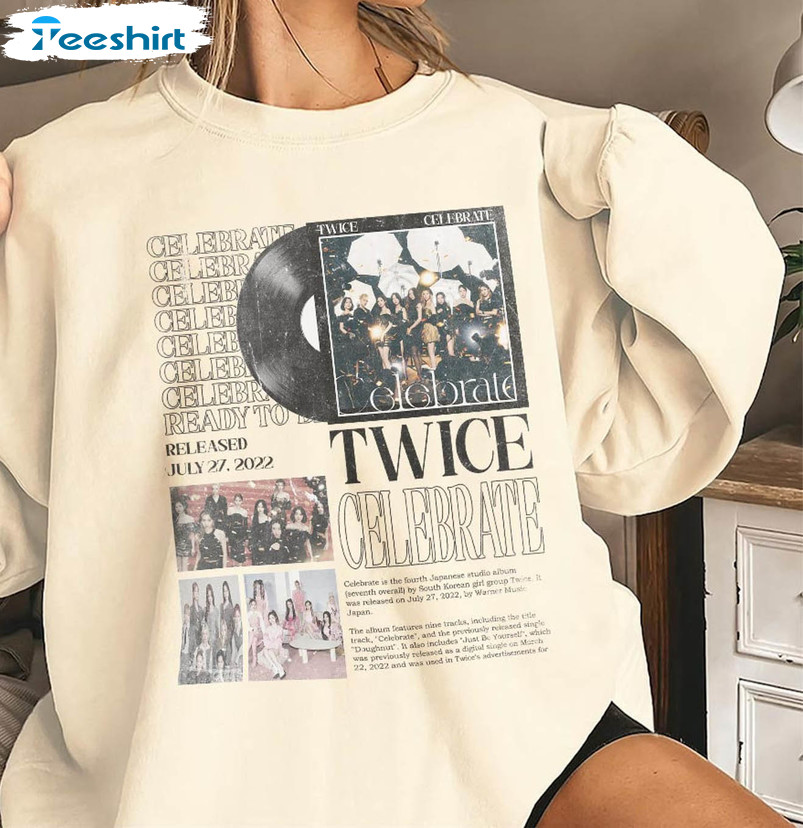 Twice Ready To Be Tour 2023 Shirt, Kpop Album Short Sleeve Long Sleeve