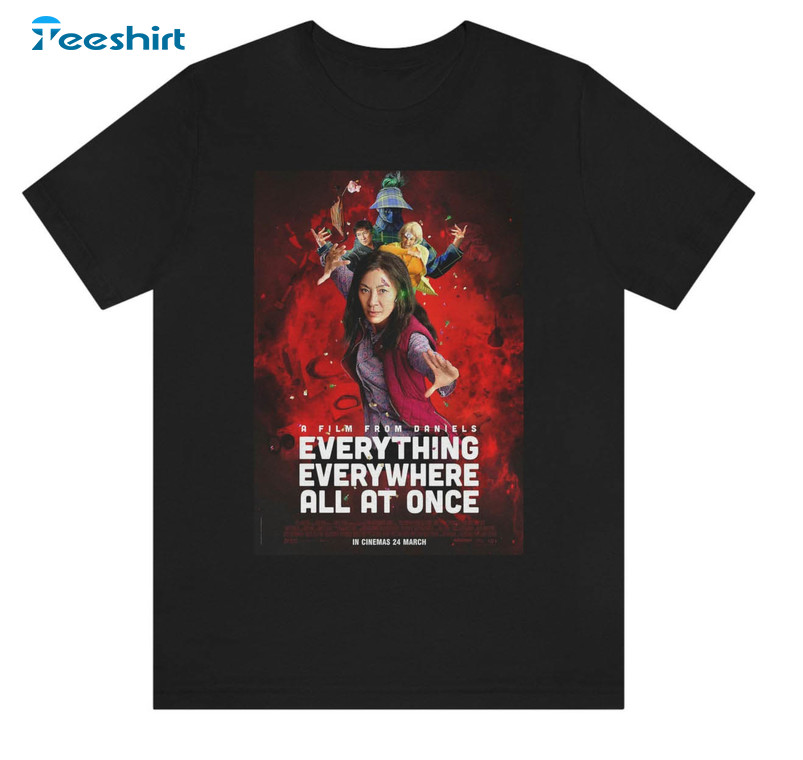 Everything Everywhere All At Once Shirt, Movie Poster Unisex Hoodie Long Sleeve