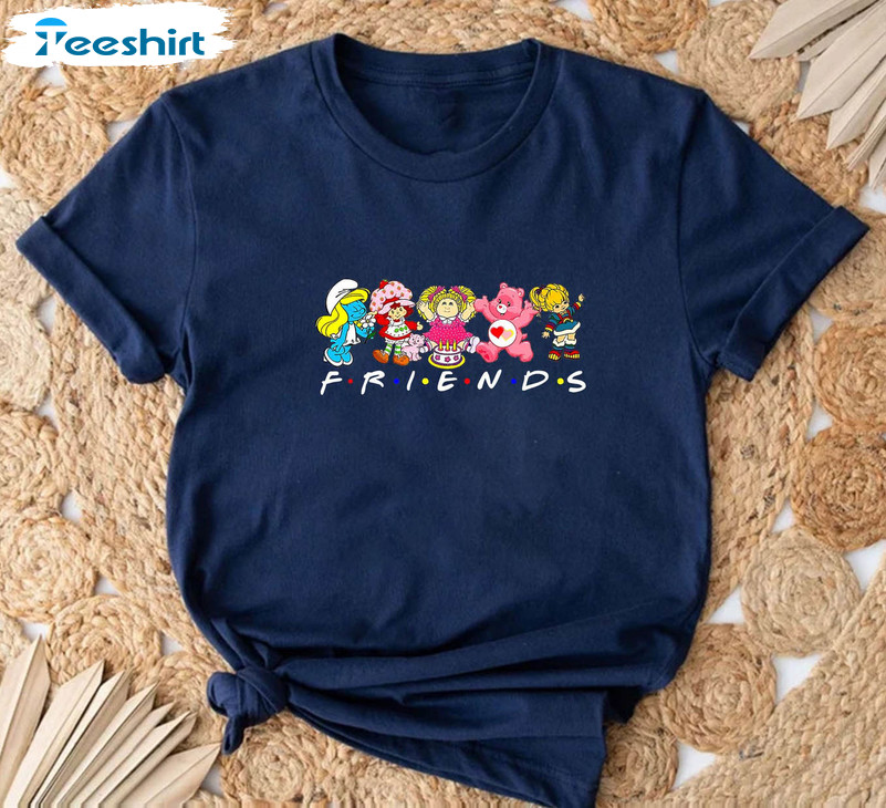 Vintage Cartoon Friends Nostalgia Shirt, Rainbow Unisex T-shirt Sweater