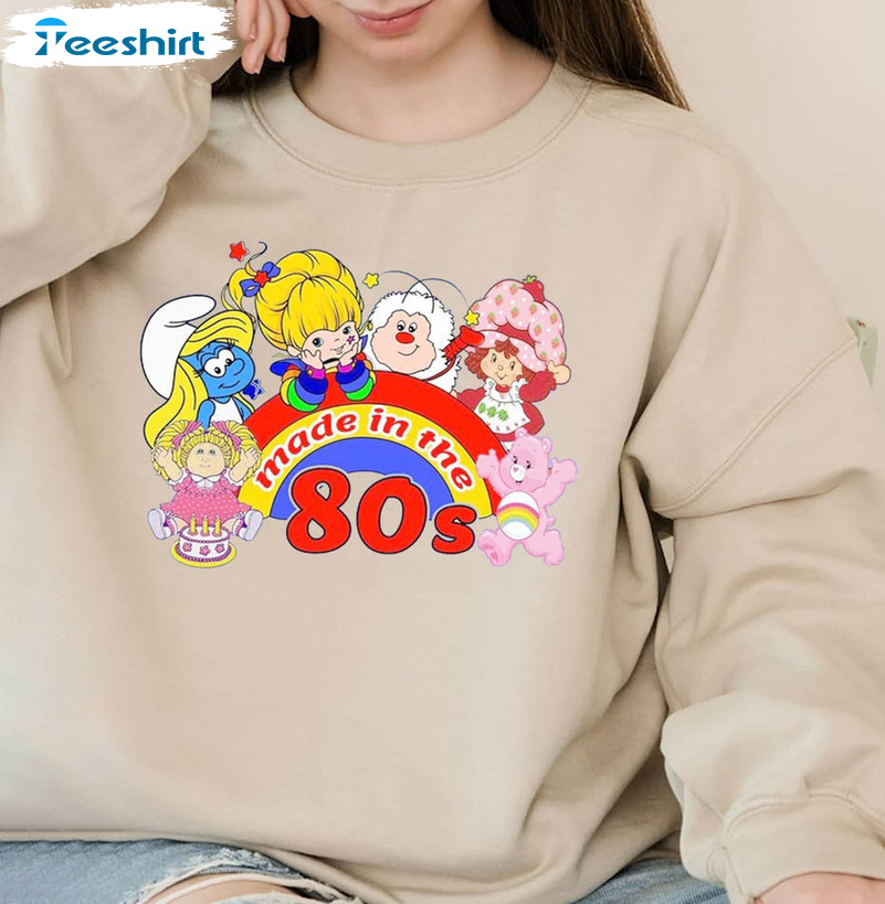 Cartoon Friends Nostalgia Shirt, Vintage Rainbow Brite Long Sleeve Unisex T-shirt