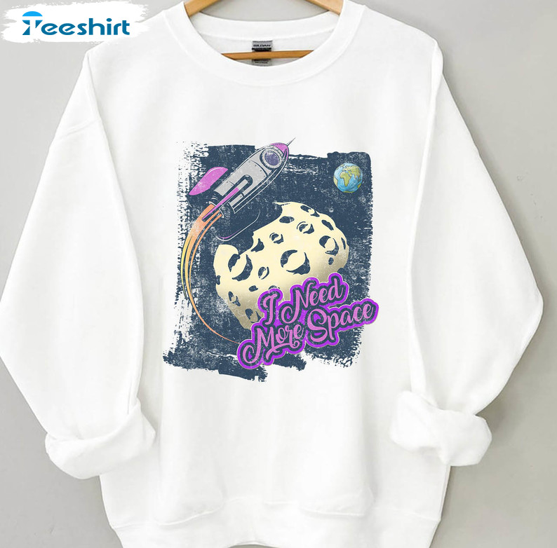 Astronauts Funny Shirt, I Need More Space Short Sleeve Tee Tops