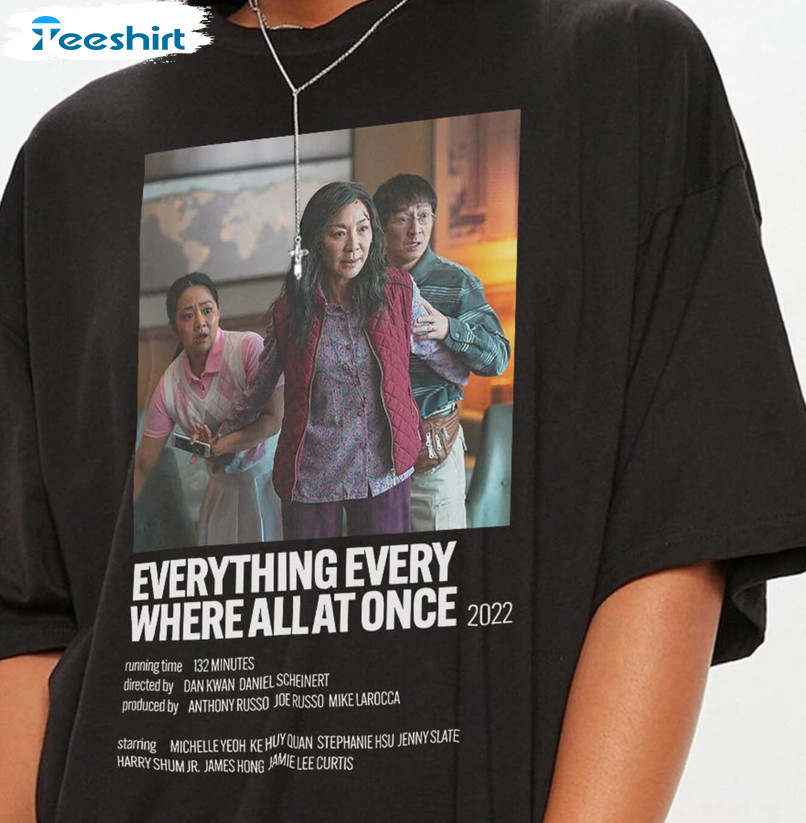 Everything Everywhere All At Once Movie Shirt , Movie Oscars 2023 Short Sleeve Sweater