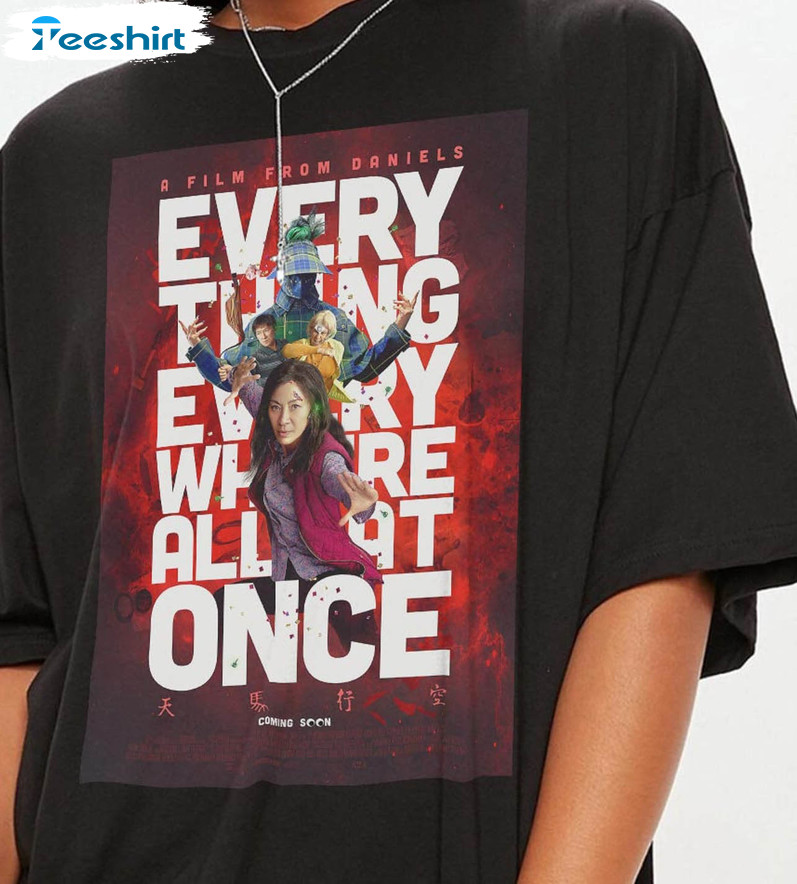 Everything Everywhere All At Once Retro Shirt, Movie Oscars Sweatshirt Long Sleeve