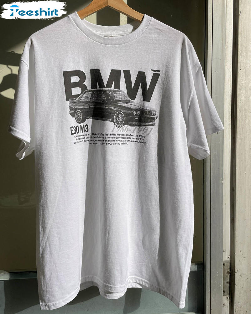 Vintage BMW E30 M3 Shirt, E30 M3 Racing Sweatshirt Long Sleeve