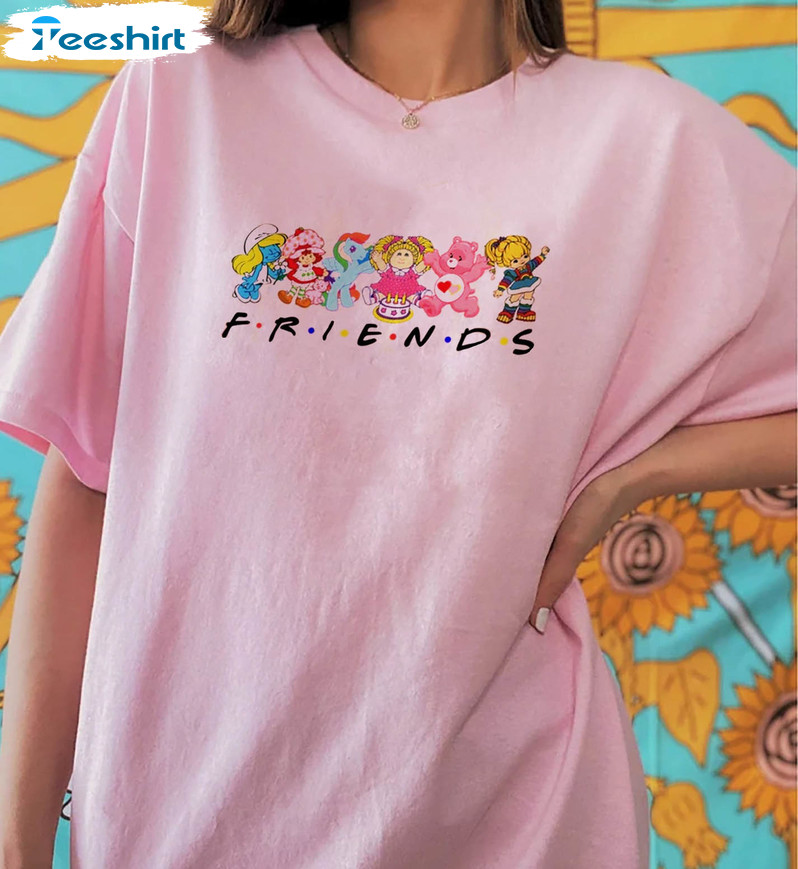 Cartoon Friends Nostalgia Shirt, Trendy Unisex Hoodie Long Sleeve