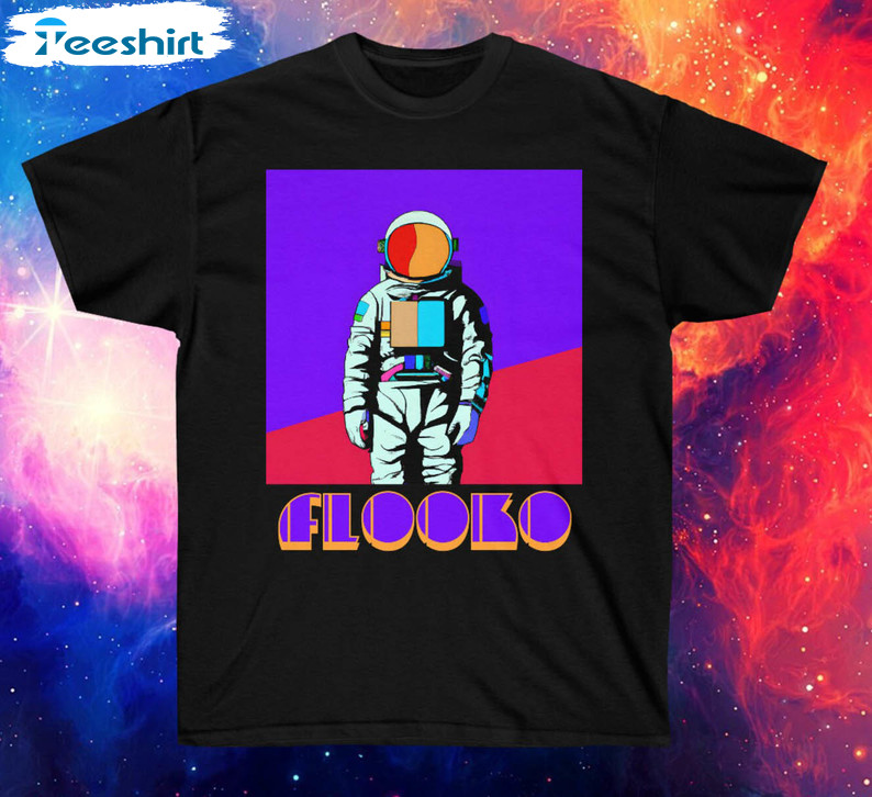 Astronaut Art Deco Trendy Sweatshirt, Short Sleeve