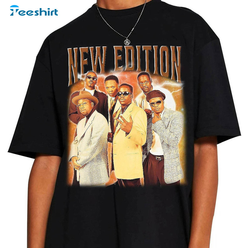 New Edition Trendy Shirt, New Edition Legacy Tour Unisex Hoodie Long Sleeve