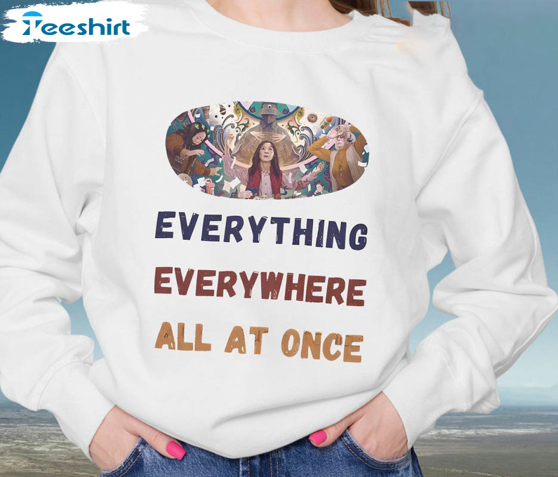 Everything Everywhere All At Once Shirt, Trendy Evelyn Quan Wang Michelle Yeoh Movie Short Sleeve Long Sleeve