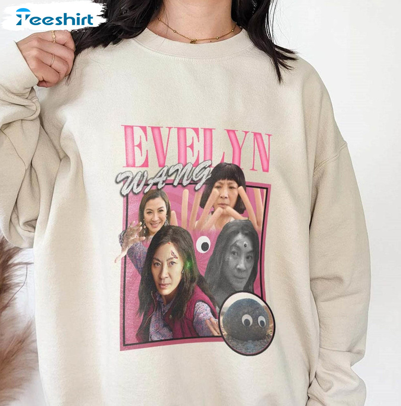 Evelyn Wang Michelle Yeoh Trendy Shirt, Retro Everything Everywhere All At Once Unisex T-shirt Long Sleeve