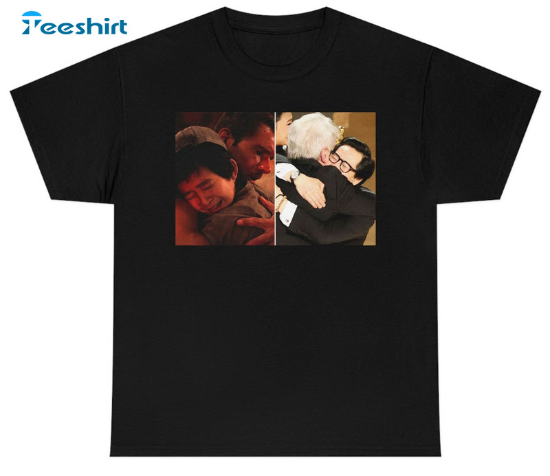 Ke Huy Quan And Harrison Ford Hugging At Oscars 2023 Shirt, Trendy Short Sleeve Long Sleeve