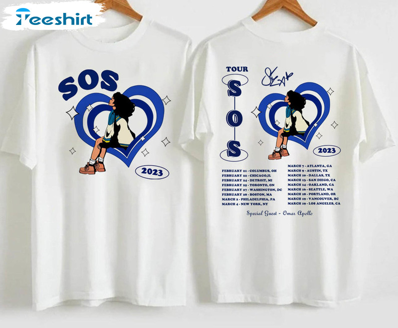 Vintage Sza Sos Shirt, Sza Tour 2023 Tee Tops Unisex Hoodie