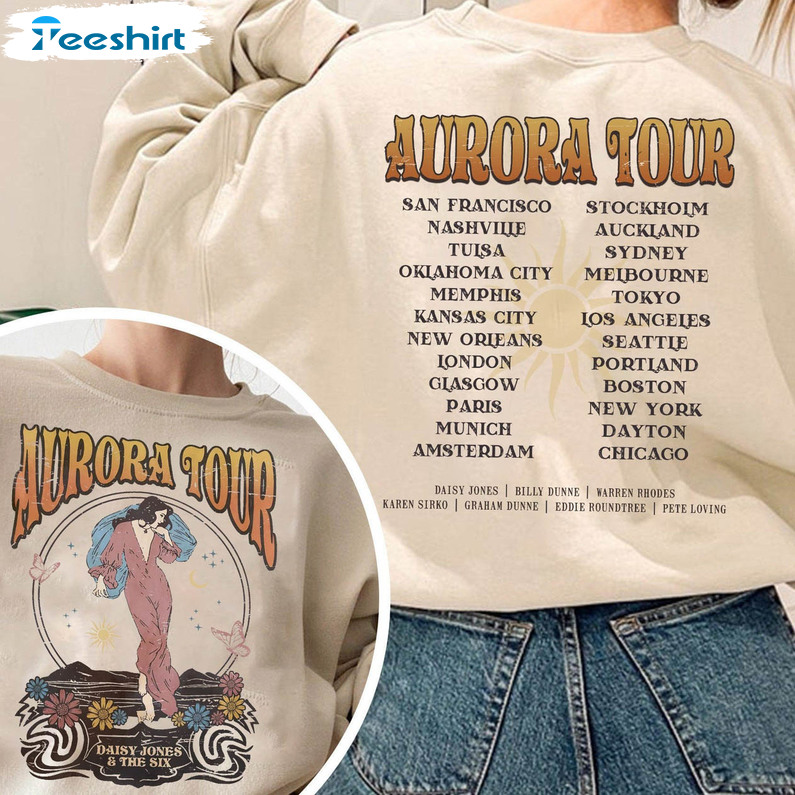 Retro The Aurora Tour 1978 1979 Shirt, Vintage Unisex Hoodie Long Sleeve