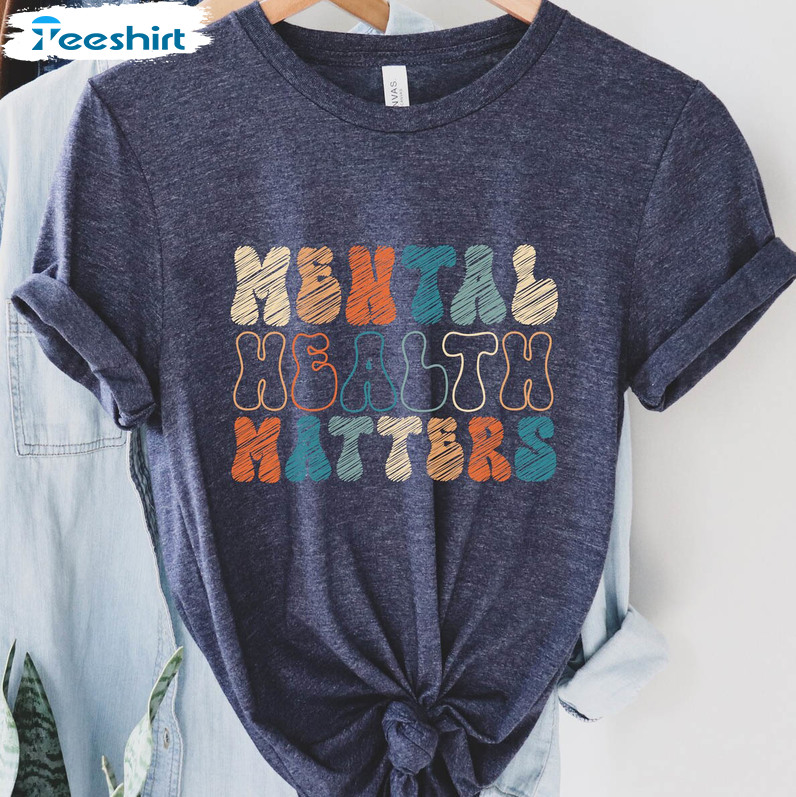 Mental Health Shirt, Vintage Tee Tops Unisex Hoodie