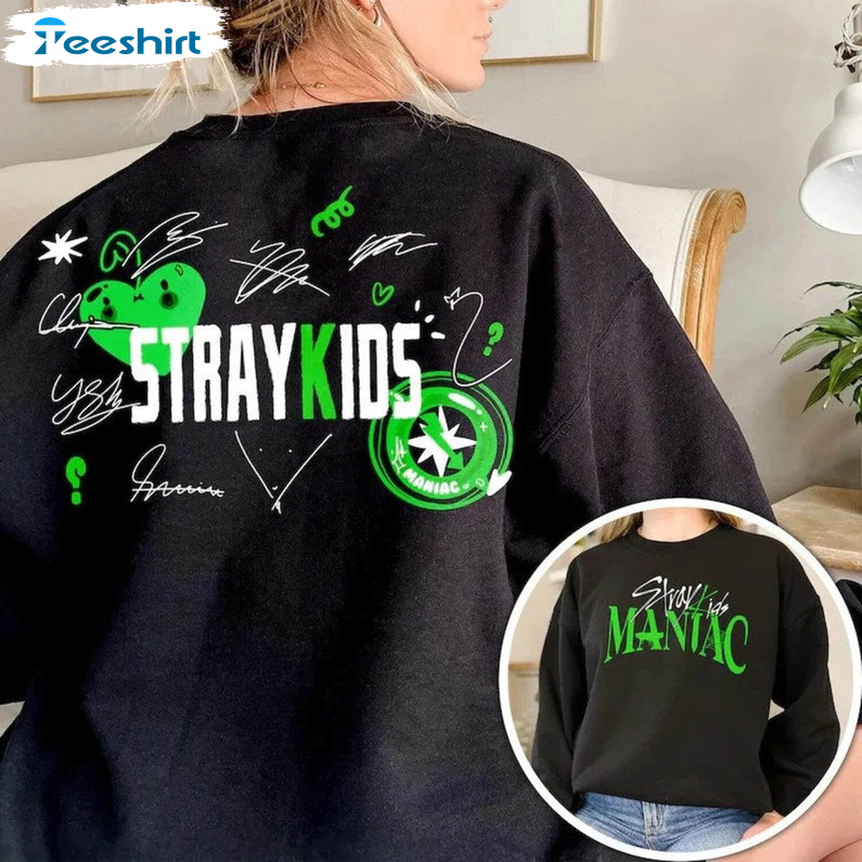 5 Stray Kids Maniac Sweatshirt , Stray Kids World Tour Tee Tops Unisex Hoodie