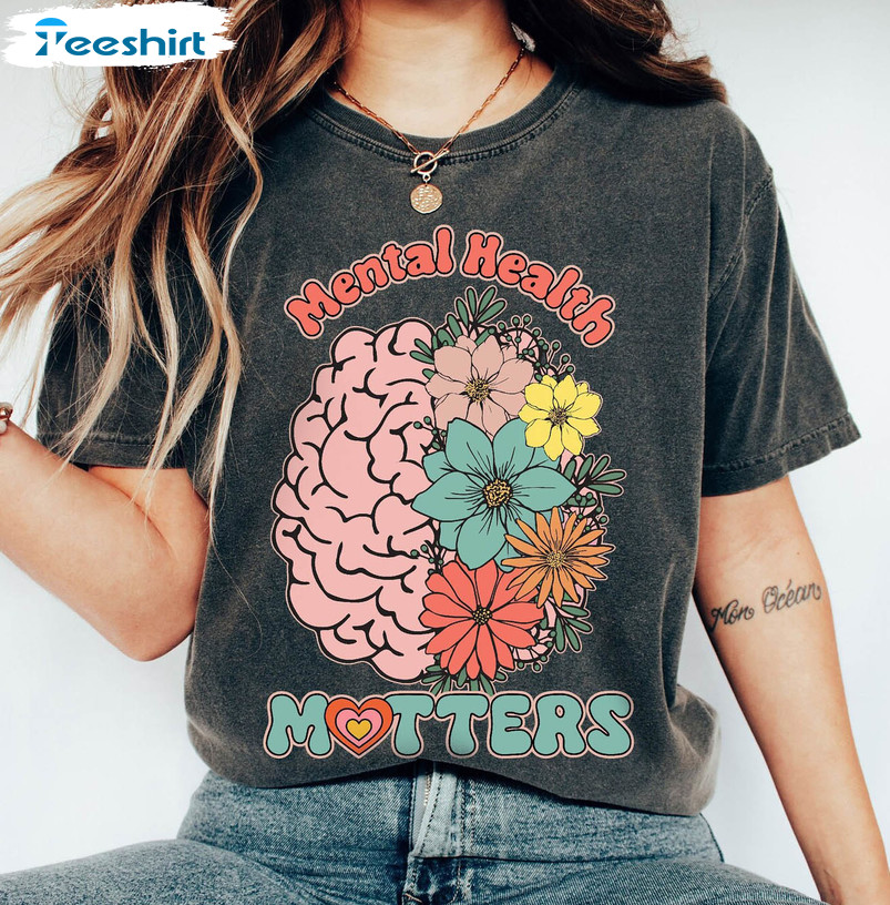 Mental Health Matters Shirt, Plant Lovers Long Sleeve Sweatshirt