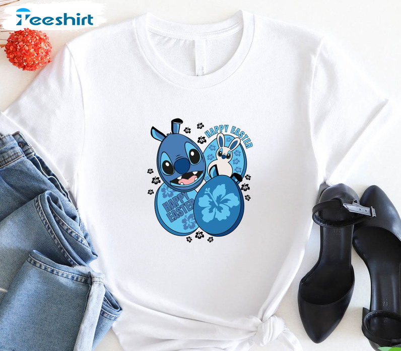 Disney Stitch Easter Shirt , Funny Stitch Easter Day Unisex Hoodie Crewneck