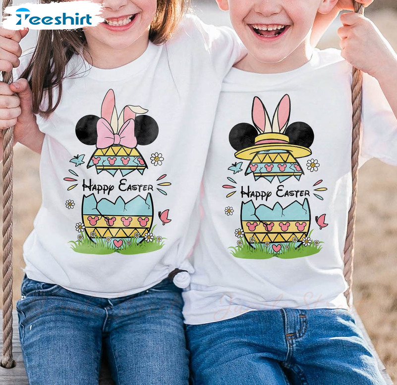 Disney Happy Easter Day Shirt, Funny Happy Easter Unisex T-shirt Short Sleeve