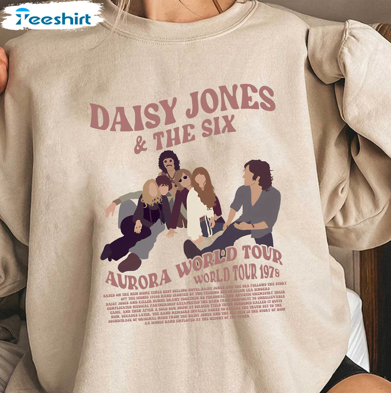 Daisy Jones And The Six Shirt, The Aurora Tour Tee Tops Short Sleeve