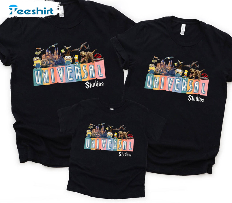 Universal Studios Trendy Shirt, Vintage Universal Unisex T-shirt Short Sleeve