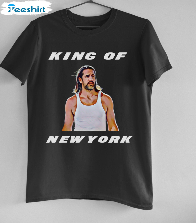Aaron Rodgers King Of New York Shirt, New York Jets Football Sweater Short Sleeve