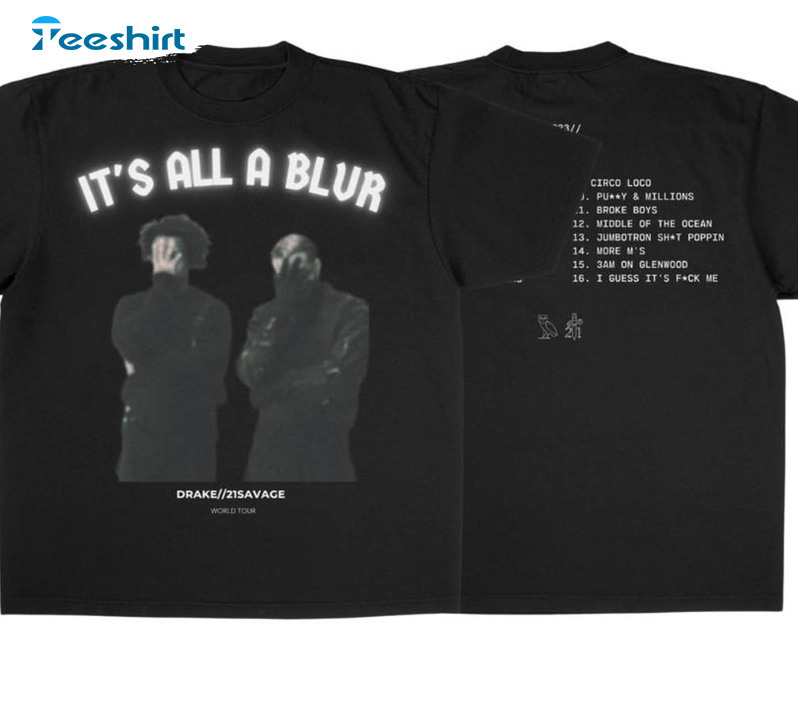 It's All A Blur Tour Shirt, Trendy Her Loss Long Sleeve Unisex Hoodie