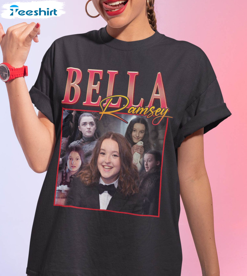 Bella Ramsey Retro Shirt, Trendy Short Sleeve T-shirt