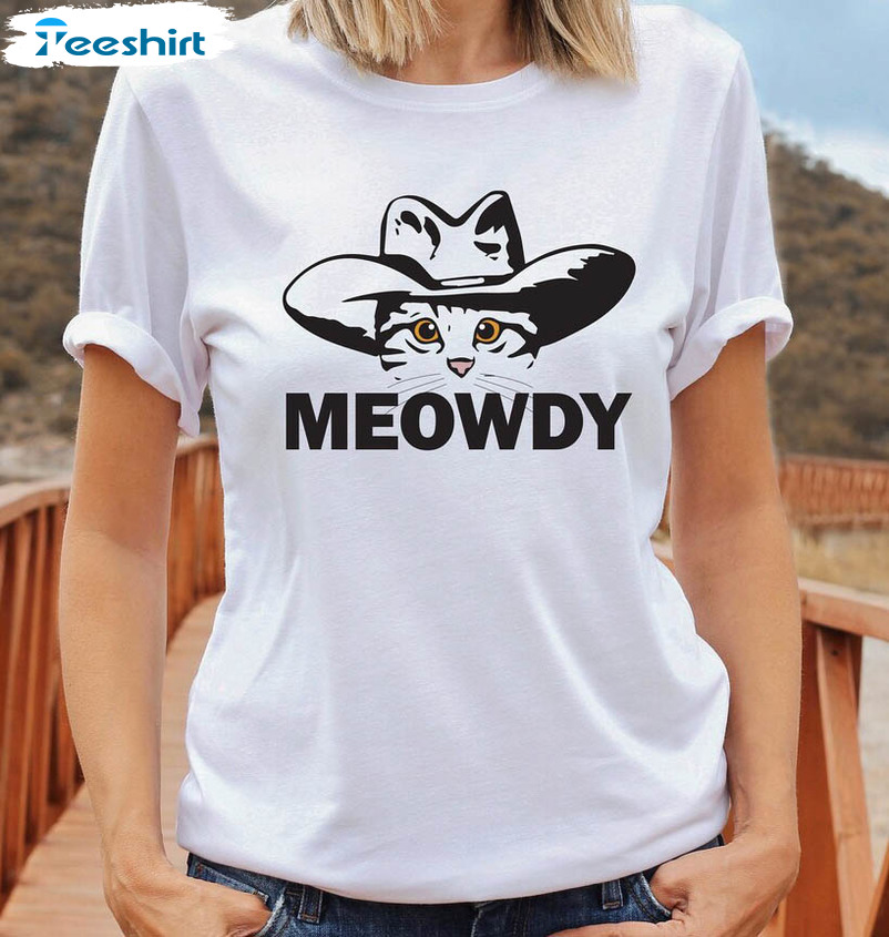 Vintage Cat Shirt , Cat Lovers Cowboy Sweatshirt Unisex Hoodie