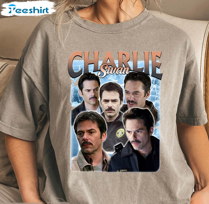 Charlie Swan Vintage Shirt, Trending Charlie Long Sleeve Sweatshirt