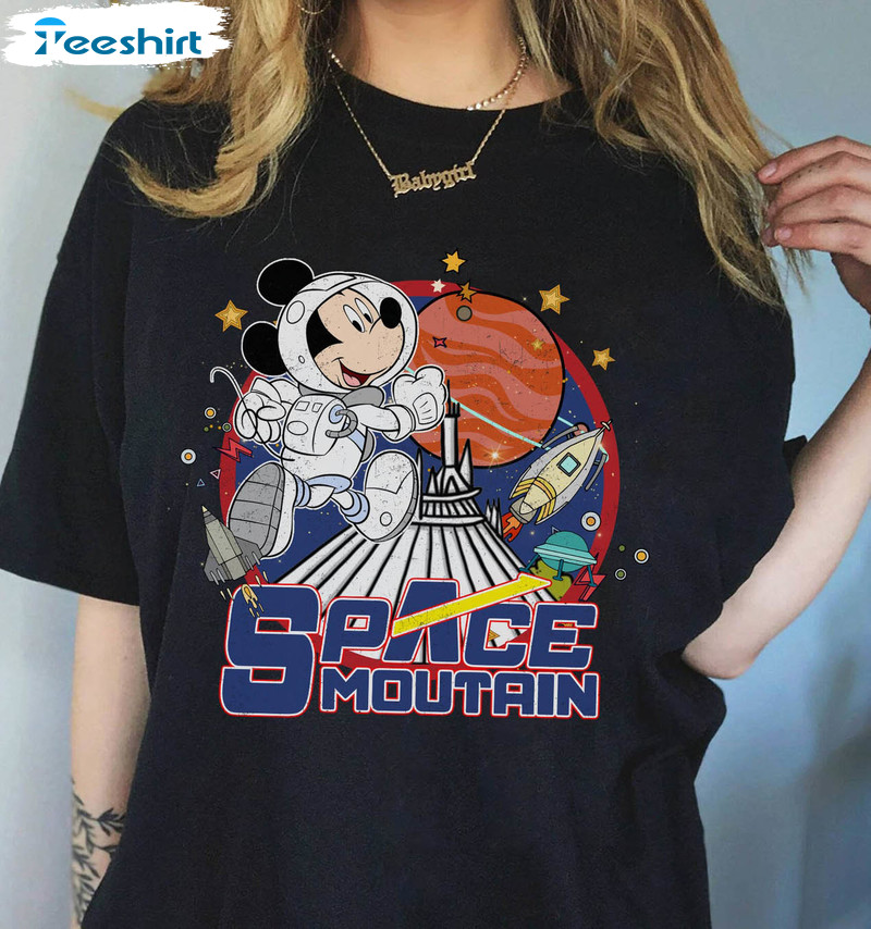 Disneyland Vintage Space Mountain Shirt, Family Vacation Crewneck ...