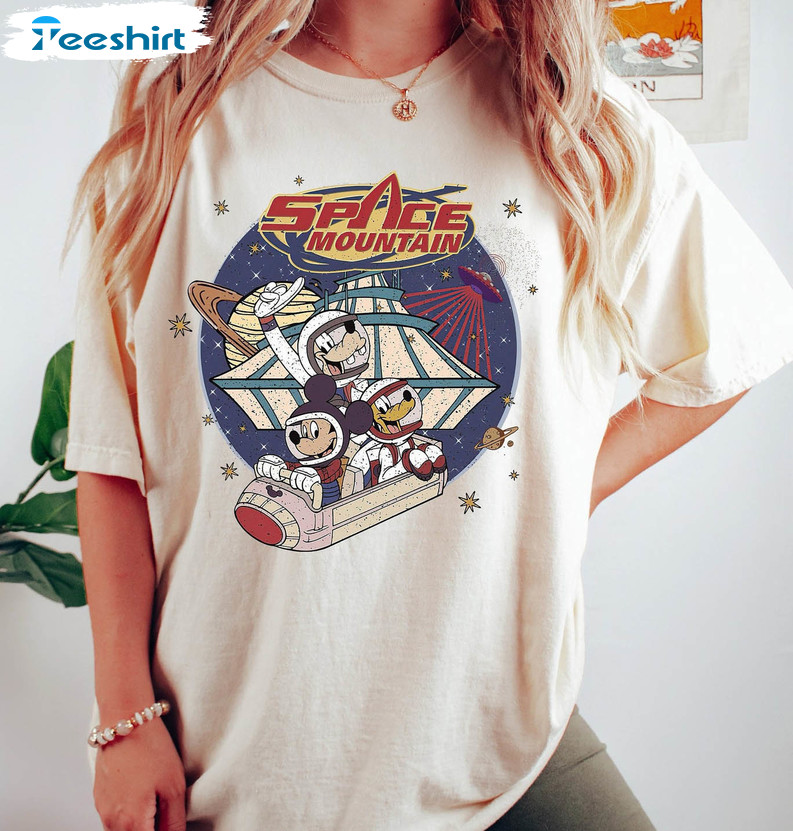 Vintage Space Mountain Shirt, Disney Unisex Hoodie Sweater