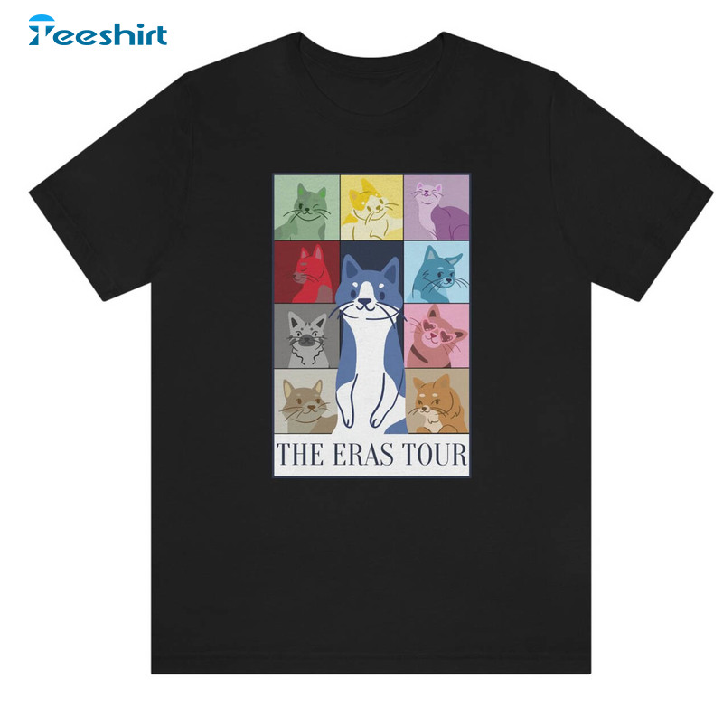 Swiftie Mom Shirt, Trendy Cats Tour Short Sleeve Tee Tops