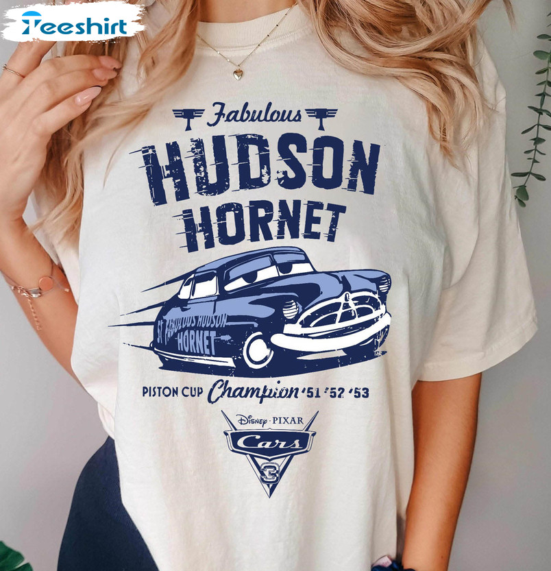 Vintage Fabulous Hudson Hornet Shirt, Fabulous Hudson Unisex T-shirt Crewneck