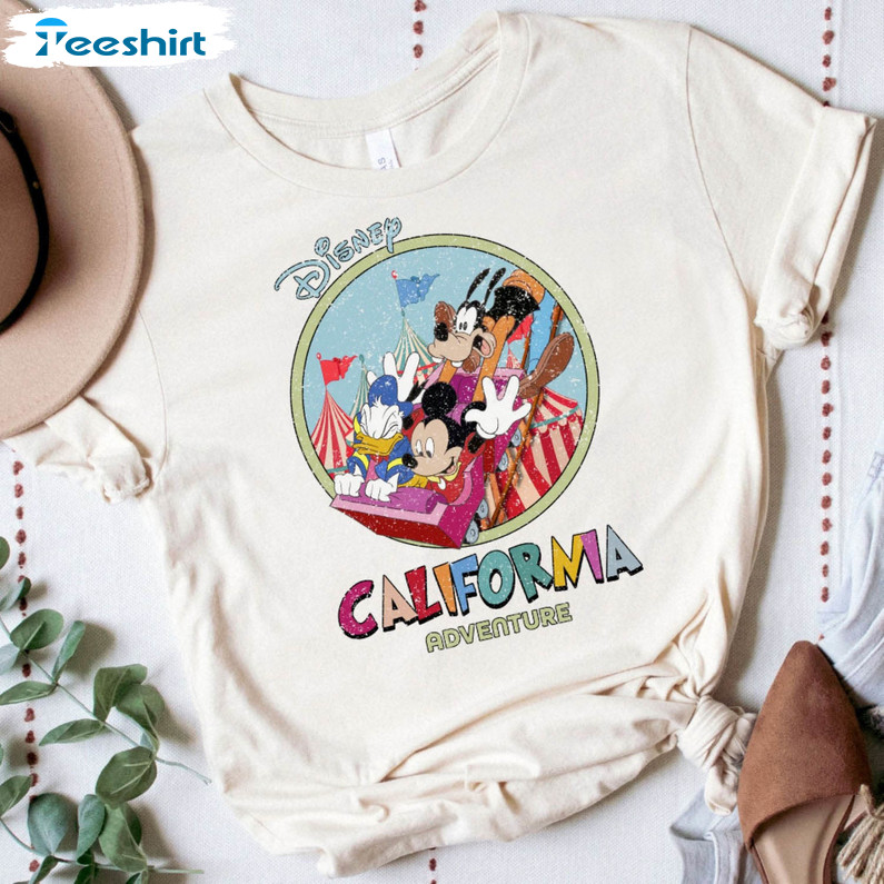 Disney California Adventure Cute Shirt, Mickey And Friend Est 1928 Long Sleeve Short Sleeve